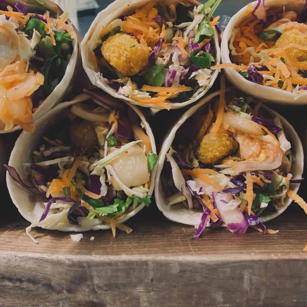 Fresh tacos and Asian-inspired street food at Blue Ginger Café in Margaret River Western Australia