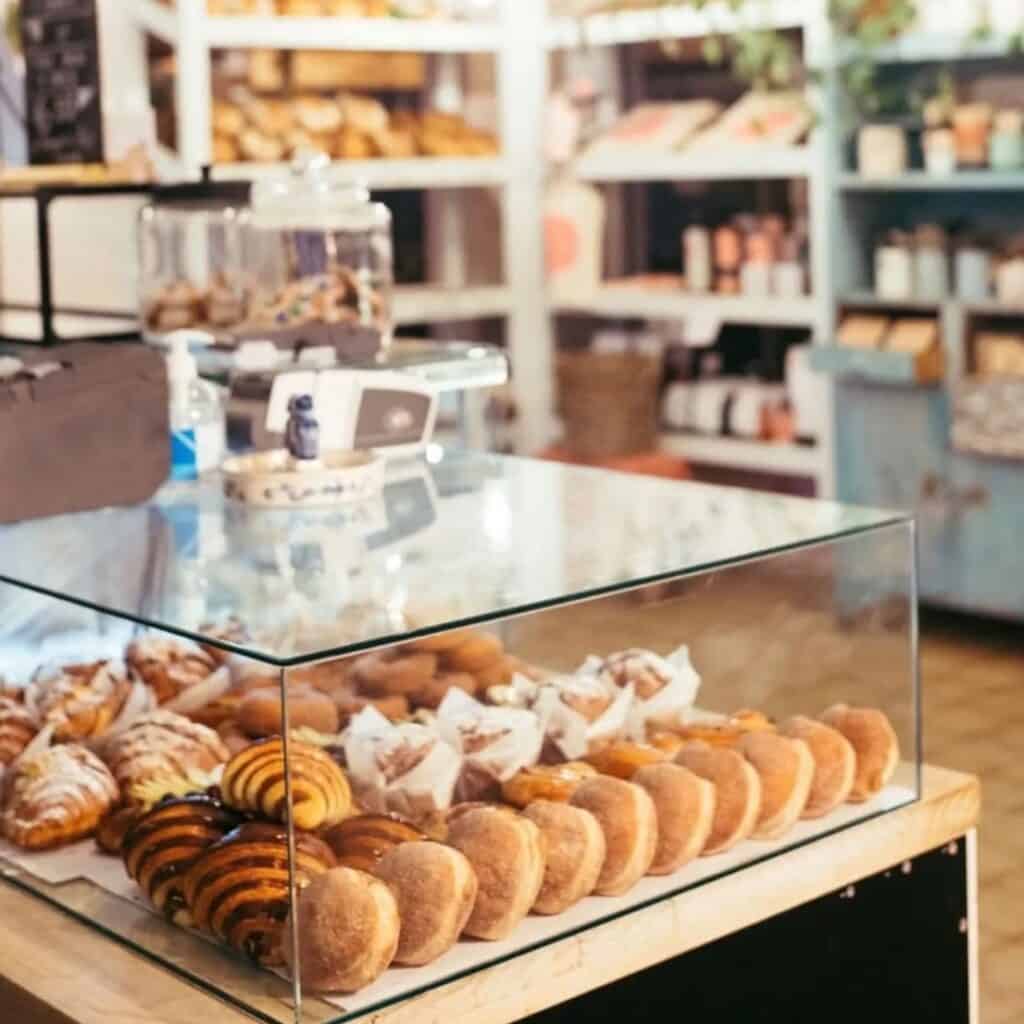 Margaret River Bakery pastries and cakes display Margaret River WA
