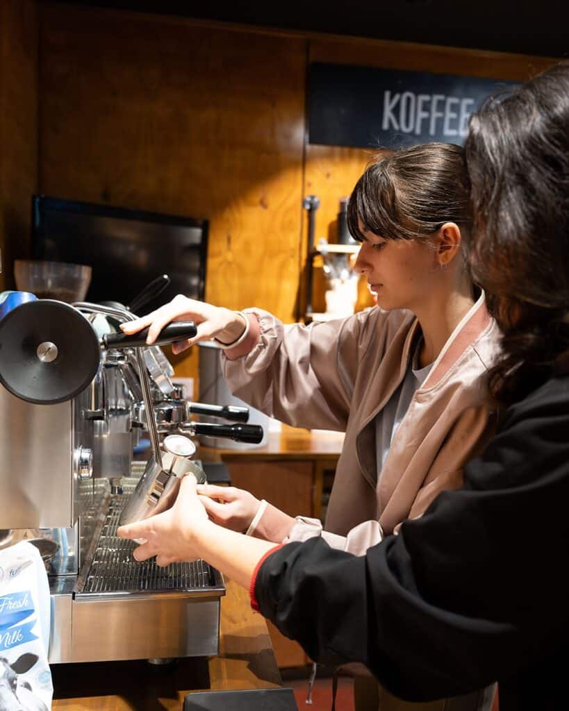 Yahava KoffeeWorks barista preparing coffee Margaret River